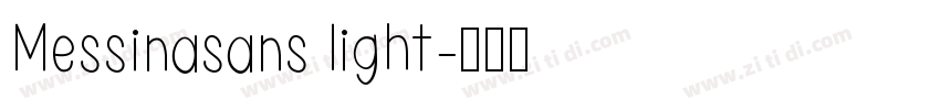 Messinasans light字体转换